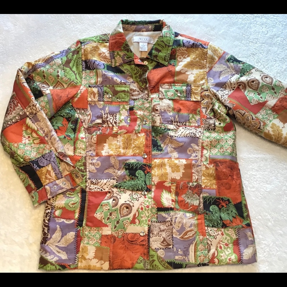 Women’s Euc Patchwork Nexx Light Jacket/ Size S - image 1